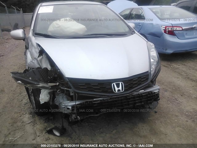 JHMGE8H50DC014630 - 2013 HONDA FIT SPORT SILVER photo 6