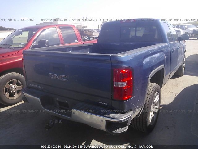 1GTR1MEH8GZ108222 - 2016 GMC SIERRA C1500 SLE BLUE photo 4