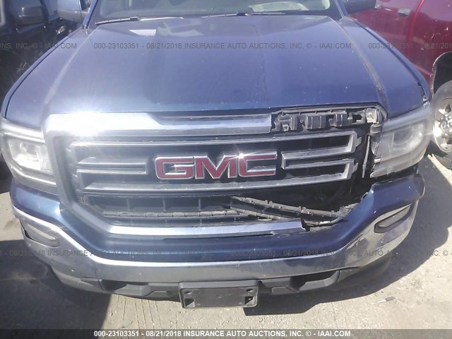 1GTR1MEH8GZ108222 - 2016 GMC SIERRA C1500 SLE BLUE photo 6