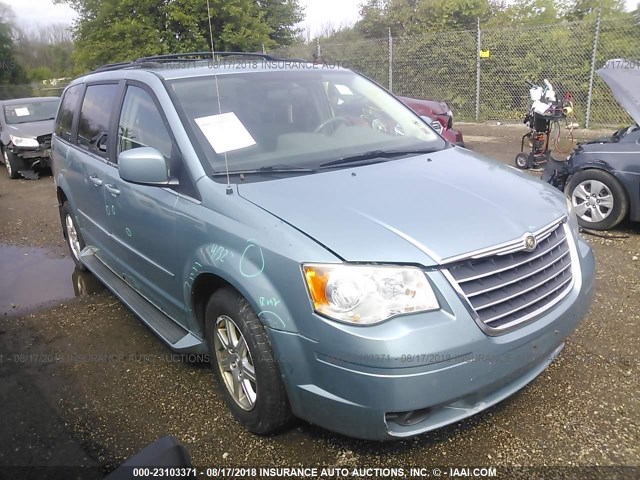 2A8HR54P58R639336 - 2008 CHRYSLER TOWN & COUNTRY TOURING Light Blue photo 1