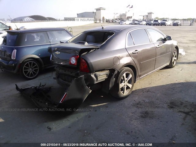 1G1ZC5E19BF100765 - 2011 CHEVROLET MALIBU 1LT 灰色 照片 4