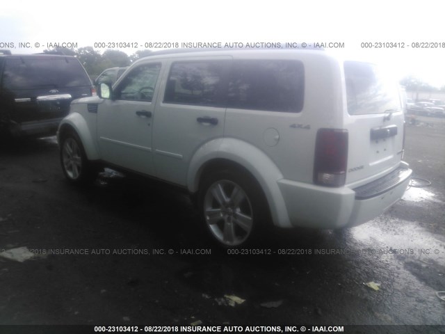 1D4PU4GK4BW522912 - 2011 DODGE NITRO HEAT WHITE photo 3