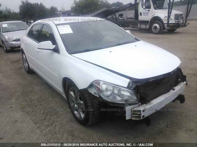1G1ZC5EB8AF291117 - 2010 CHEVROLET MALIBU 1LT WHITE photo 1
