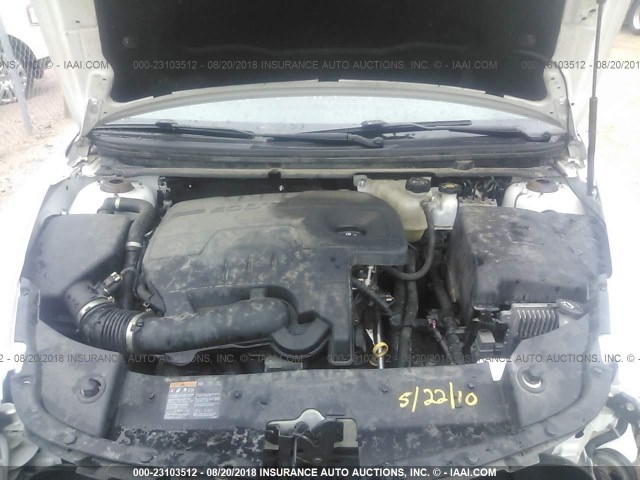 1G1ZC5EB8AF291117 - 2010 CHEVROLET MALIBU 1LT WHITE photo 10