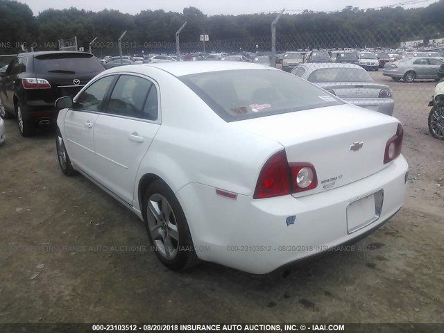1G1ZC5EB8AF291117 - 2010 CHEVROLET MALIBU 1LT WHITE photo 3