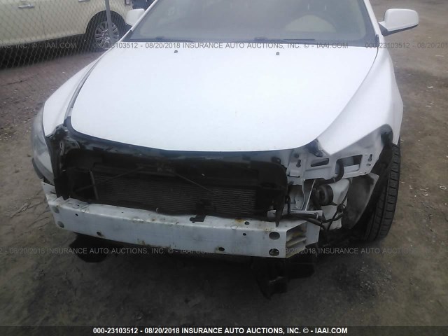 1G1ZC5EB8AF291117 - 2010 CHEVROLET MALIBU 1LT WHITE photo 6