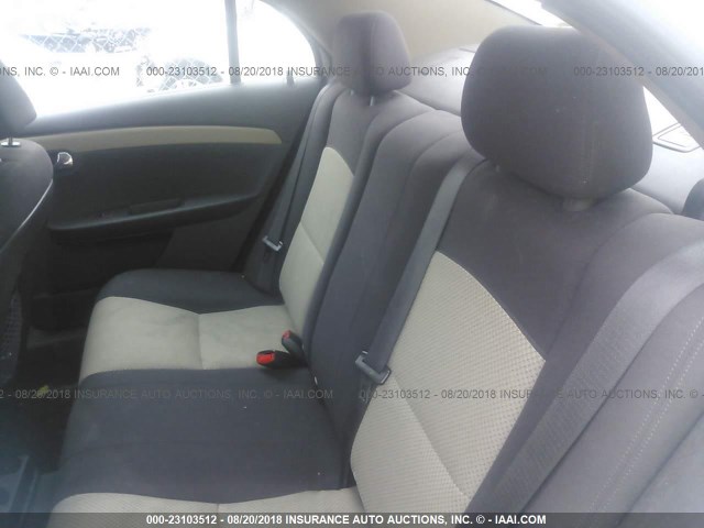 1G1ZC5EB8AF291117 - 2010 CHEVROLET MALIBU 1LT WHITE photo 8