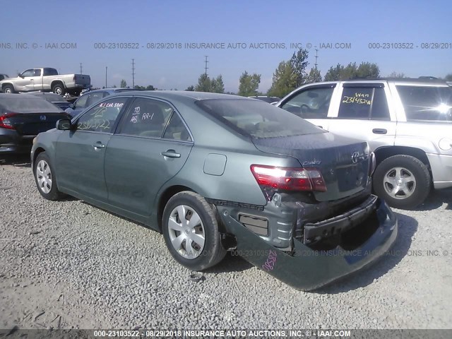 4T1BE46K57U547984 - 2007 TOYOTA CAMRY NEW GENERAT CE/LE/XLE/SE GREEN photo 3