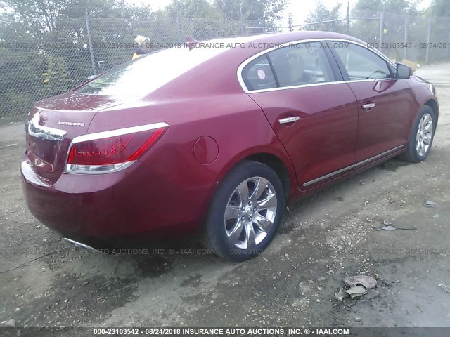 1G4GD5E37CF282914 - 2012 BUICK LACROSSE PREMIUM RED photo 4