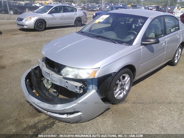 1G8AL52F04Z220387 - 2004 SATURN ION LEVEL 3 SILVER photo 2