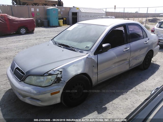 JA3AJ26E12U032661 - 2002 MITSUBISHI LANCER ES GRAY photo 2