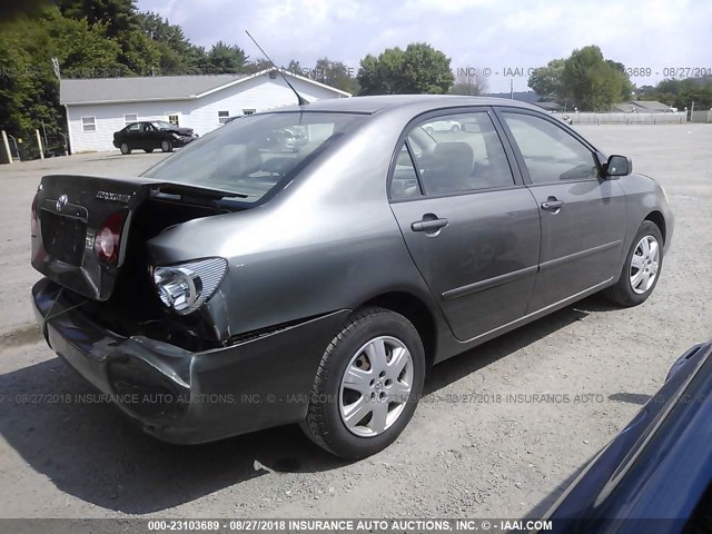 2T1BR32E87C741344 - 2007 TOYOTA COROLLA CE/LE/S GRAY photo 4