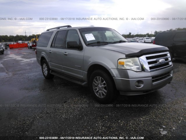 1FMFK16588LA59025 - 2008 FORD EXPEDITION EL XLT GRAY photo 1