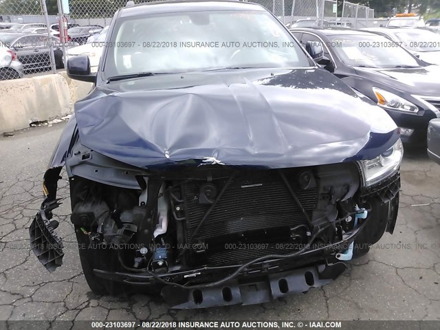 1C4RDJAG6FC885714 - 2015 DODGE DURANGO SXT BLUE photo 6