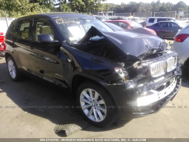 5UXWX9C54D0A24374 - 2013 BMW X3 XDRIVE28I BLACK photo 1