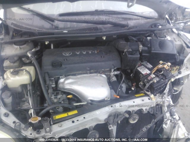 JTKDE177350016883 - 2005 TOYOTA SCION TC 银色 照片 10