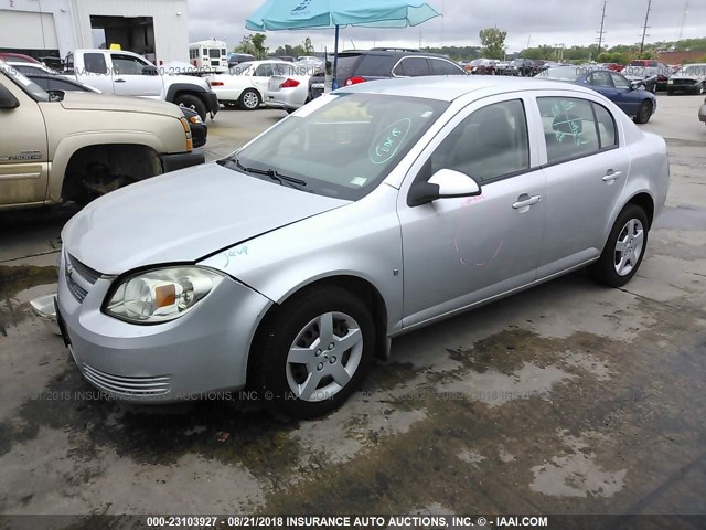 1G1AL58FX87207816 - 2008 CHEVROLET COBALT LT SILVER photo 2