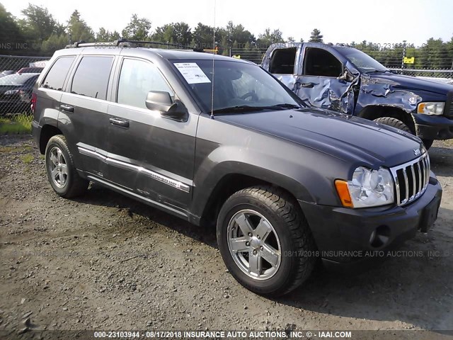 1J8HR58N95C719851 - 2005 JEEP GRAND CHEROKEE LIMITED GRAY photo 1