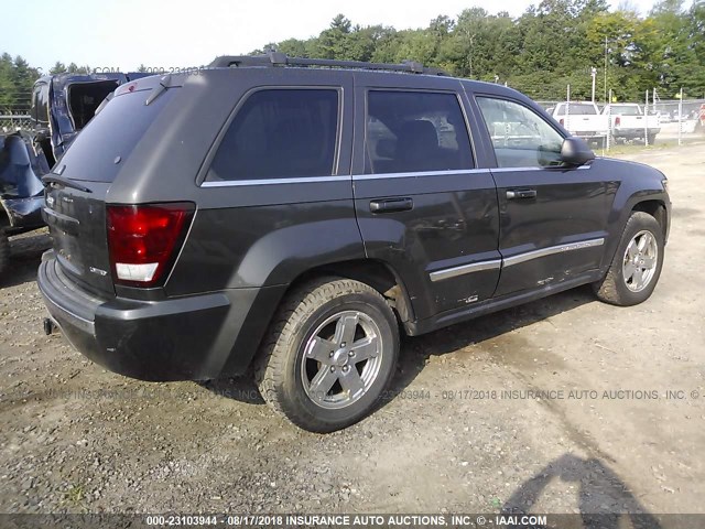 1J8HR58N95C719851 - 2005 JEEP GRAND CHEROKEE LIMITED GRAY photo 4