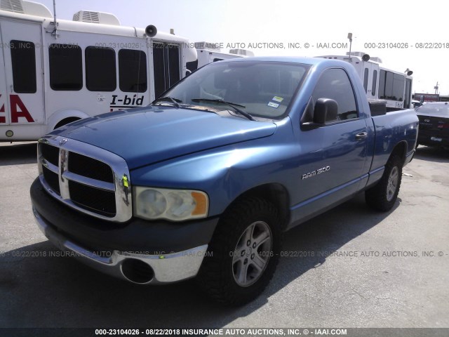 1D7HA16K84J207708 - 2004 DODGE RAM 1500 ST BLUE photo 2