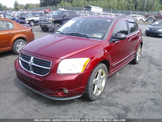 1B3HE78K67D500333 - 2007 DODGE CALIBER R/T RED photo 2