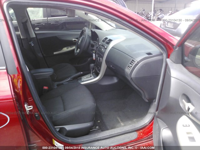 2T1BU4EE3BC744015 - 2011 TOYOTA COROLLA S/LE RED photo 5
