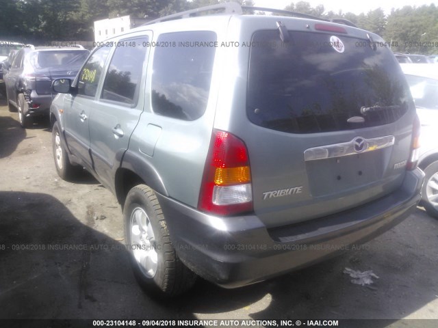 4F2CZ96154KM30608 - 2004 MAZDA TRIBUTE ES 绿色 照片 3