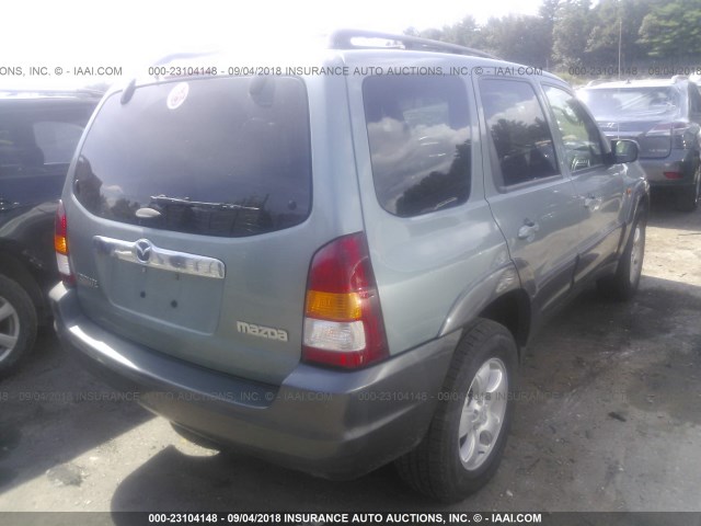 4F2CZ96154KM30608 - 2004 MAZDA TRIBUTE ES 绿色 照片 4