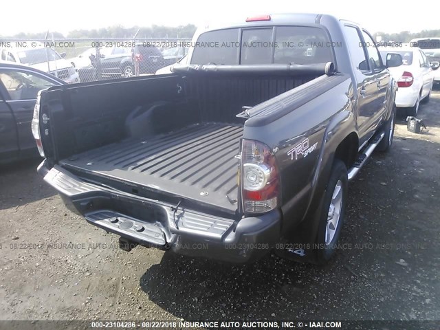 5TFLU4EN7DX066541 - 2013 TOYOTA TACOMA DOUBLE CAB ნაცრისფერი ფოტო 6