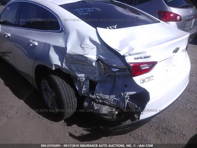 1G1ZB5ST7GF229765 - 2016 CHEVROLET MALIBU LS WHITE photo 6