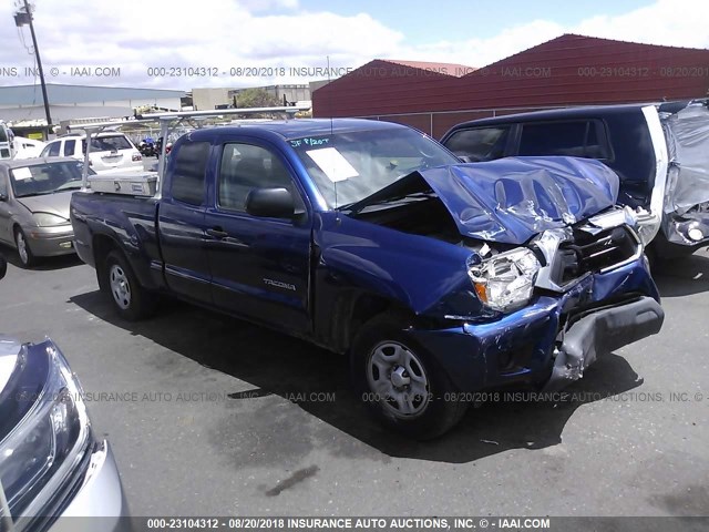 5TFTX4CN2EX042885 - 2014 TOYOTA TACOMA ACCESS CAB Blau Foto 1