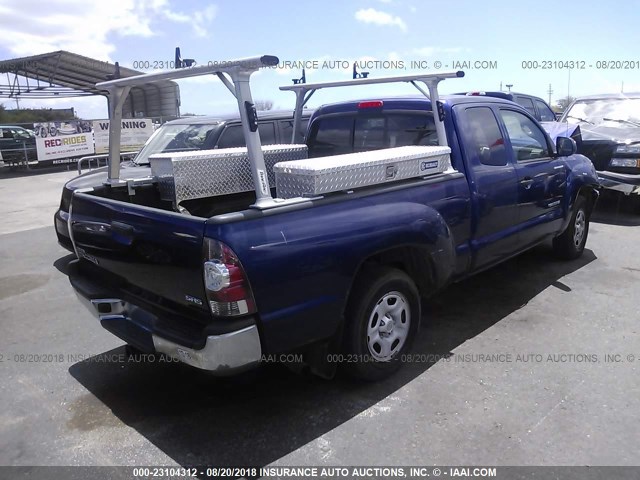 5TFTX4CN2EX042885 - 2014 TOYOTA TACOMA ACCESS CAB Blau Foto 4