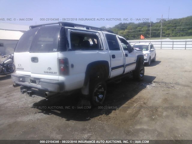 3GNGK26U4YG184775 - 2000 CHEVROLET SUBURBAN K2500 WHITE photo 4