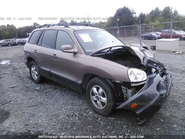 KM8SC13D96U048131 - 2006 HYUNDAI SANTA FE GLS/LIMITED BROWN photo 1