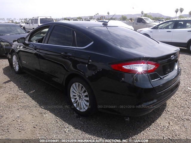 3FA6P0LU7ER177632 - 2014 FORD FUSION SE HYBRID GREEN photo 3