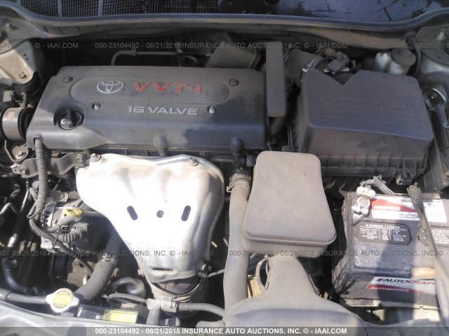 4T1BE46K97U078091 - 2007 TOYOTA CAMRY NEW GENERAT CE/LE/XLE/SE SILVER photo 10