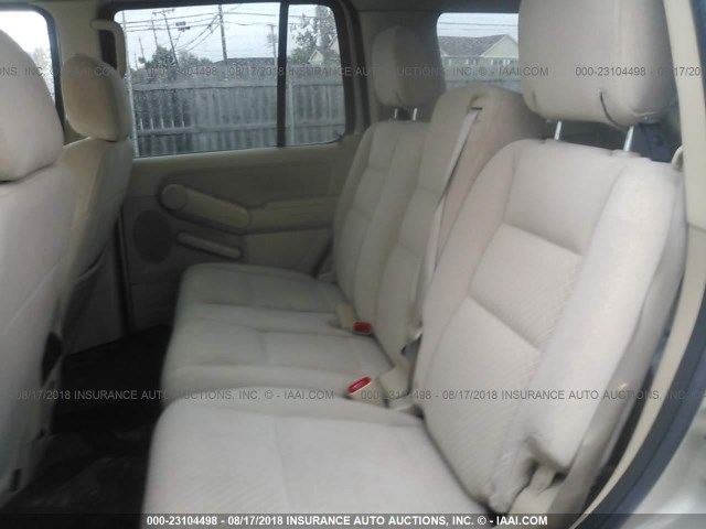 1FMEU72E46ZA23664 - 2006 FORD EXPLORER XLS TAN photo 8