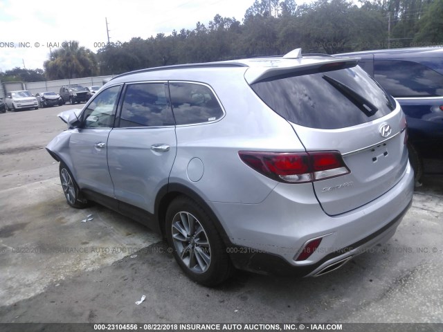 KM8SM4HF1JU272575 - 2018 HYUNDAI SANTA FE SE SILVER photo 3