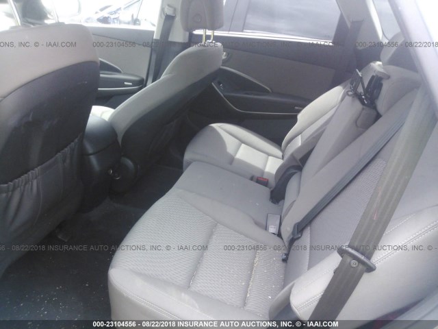 KM8SM4HF1JU272575 - 2018 HYUNDAI SANTA FE SE SILVER photo 8