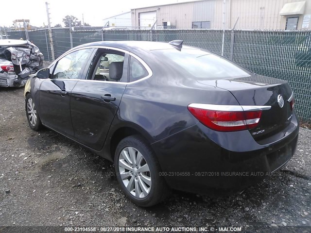 1G4PP5SK4F4208109 - 2015 BUICK VERANO GRAY photo 3