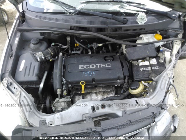 KL1TD5DE1BB230388 - 2011 CHEVROLET AVEO LS/LT 灰色 照片 10