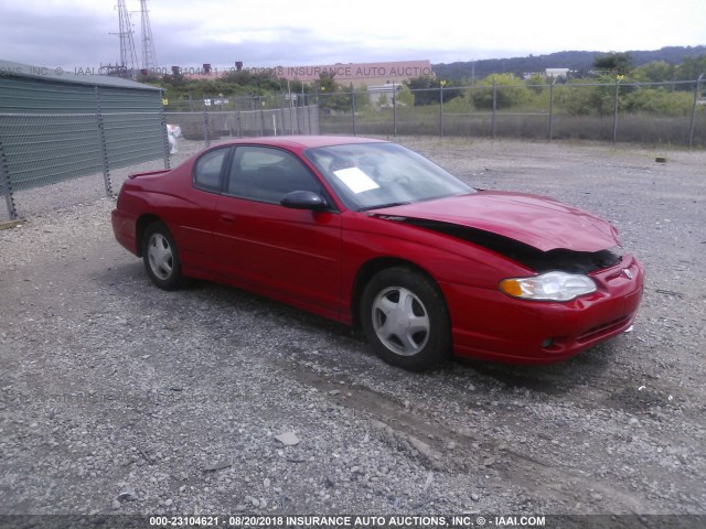 2G1WX12K039280922 - 2003 CHEVROLET MONTE CARLO SS წითელი ფოტო 1