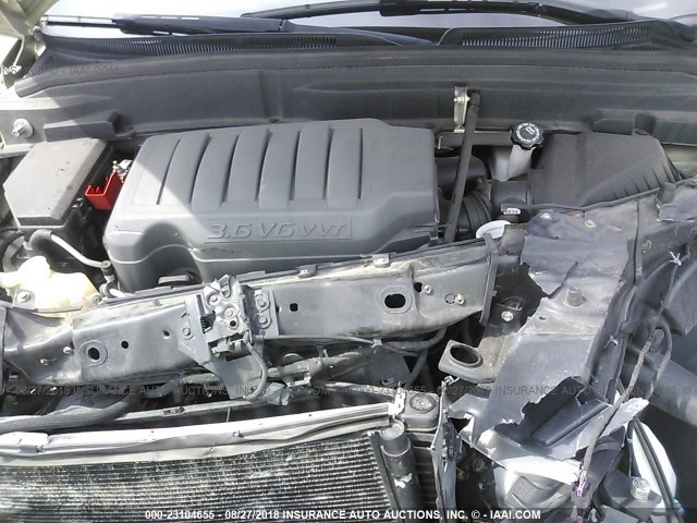 5GAER23798J178738 - 2008 BUICK ENCLAVE CXL Or photo 10