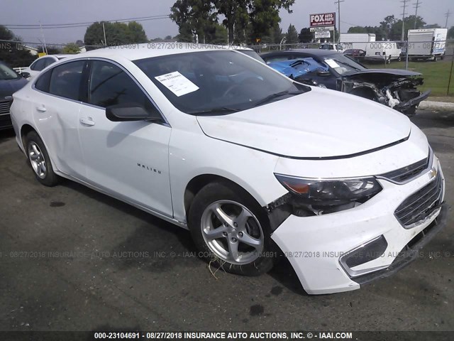 1G1ZB5STXGF259052 - 2016 CHEVROLET MALIBU LS თეთრი ფოტო 1
