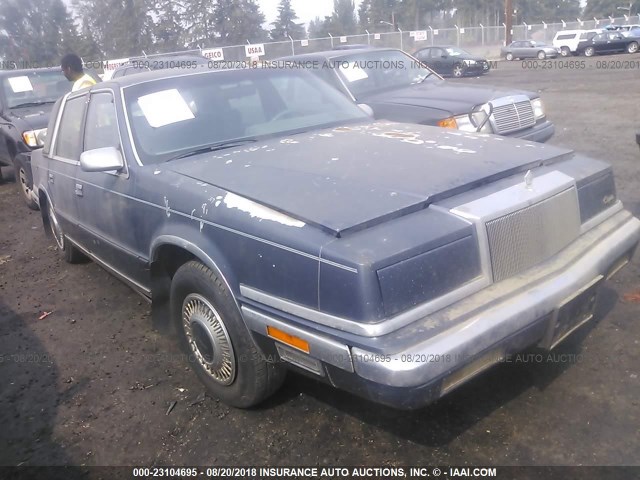 1C3BC6631KD629027 - 1989 CHRYSLER NEW YORKER C-BODY LANDAU BLUE photo 1