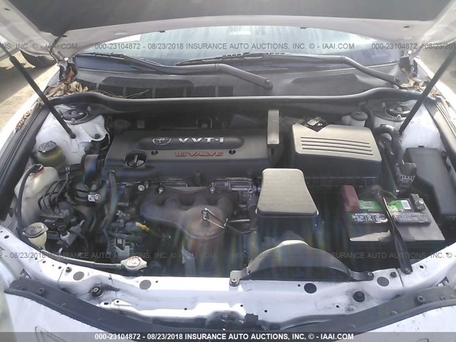 4T4BE46K69R062083 - 2009 TOYOTA CAMRY SE/LE/XLE 白色 照片 10
