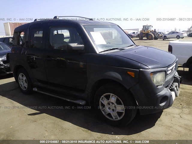 5J6YH17307L012119 - 2007 HONDA ELEMENT LX BLACK photo 1