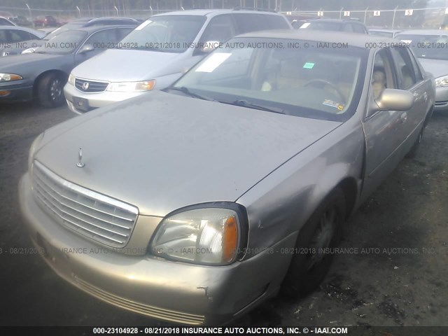 1G6KD54Y44U240714 - 2004 CADILLAC DEVILLE GOLD photo 2