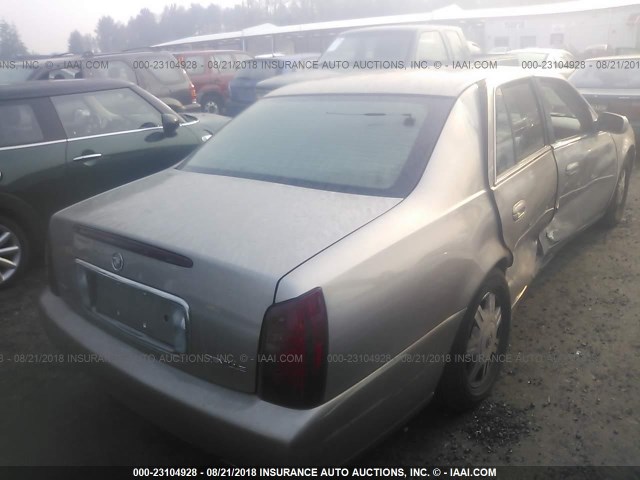 1G6KD54Y44U240714 - 2004 CADILLAC DEVILLE GOLD photo 4