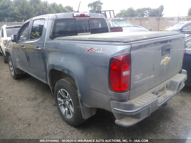 1GCGTDEN0J1141759 - 2018 CHEVROLET COLORADO Z71 GRAY photo 3